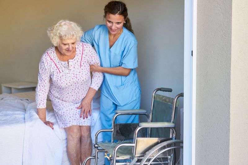 patient at blue ridge wound care